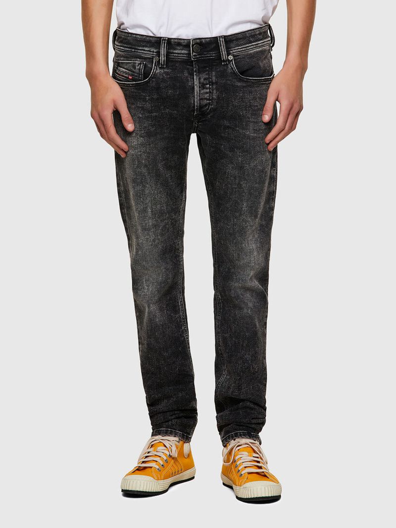 Jeans Skinny Diesel Sleenker 09a17 Homem - Pretas/Cinzentas Escuro GRKLQ-2357